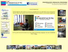 Tablet Screenshot of glasgestaltung-jena.de